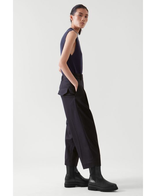 COS Wool Culottes Navy