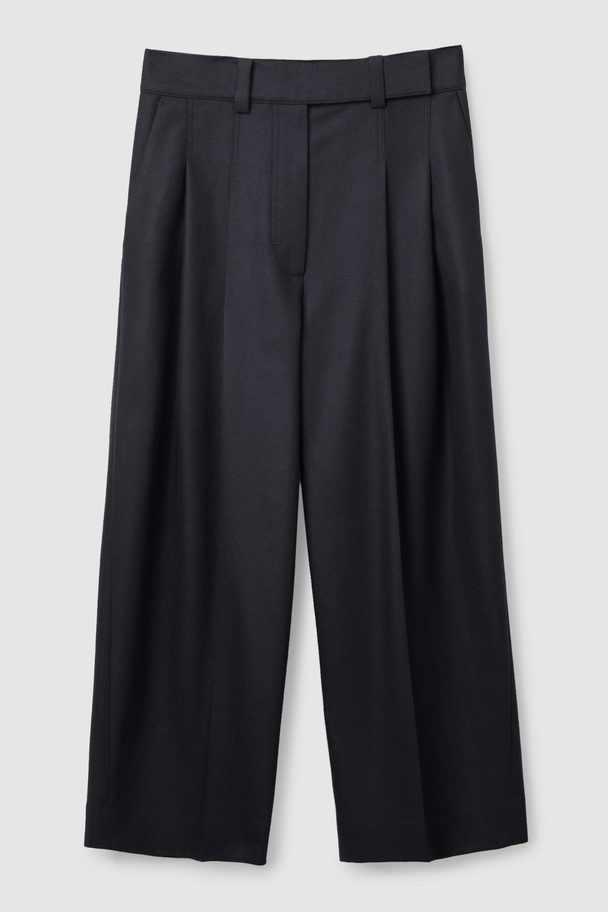 COS CULOTTES AUS WOLLE Marine