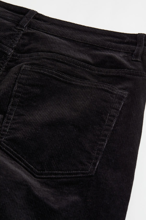 H&M H&m+ Corduroy Trousers Black