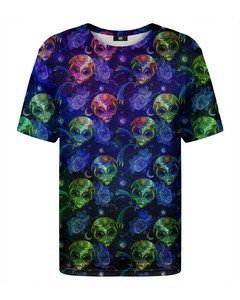 Mr. Gugu & Miss Go Alien Pattern T-shirt Purple