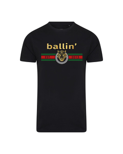 Ballin Est. 2013 Tiger Lines Shirt Sort