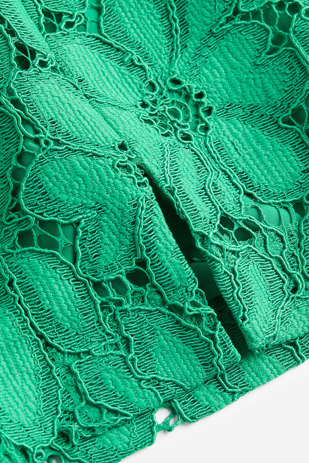 H&M Minirock aus Spitze Grün