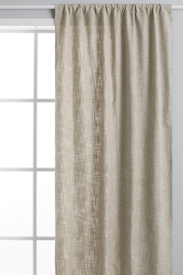 H&M HOME 2-pack Curtain Lengths Light Greige