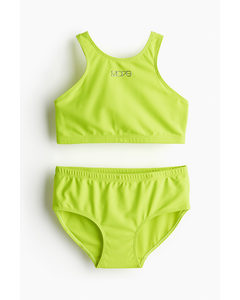 Sportbikini Neongroen