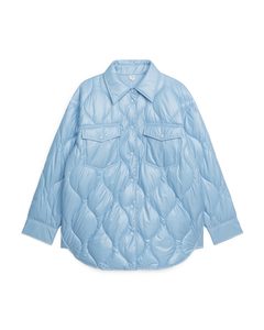Quilted Overshirt Light Blue
