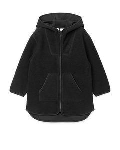 Hooded Fleece Jacket Black