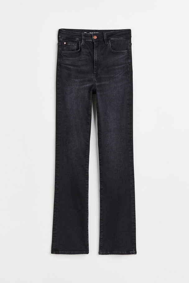 H&M H&amp;M+ True To You Bootcut High Jeans Schwarz