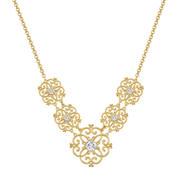 Tassioni Saint Francis Crystals Women's Necklace