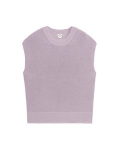 Knitted Cotton Top Lilac