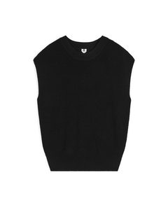 Knitted Cotton Top Black