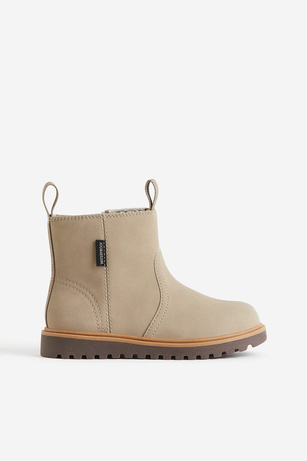H&M Waterproof Chelsea Boots Greige
