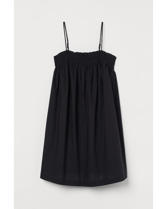 H&M Cotton Dress Black