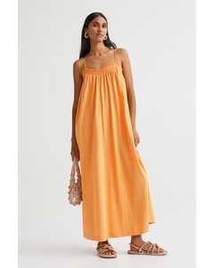 Kleid aus Modalmischung Orange