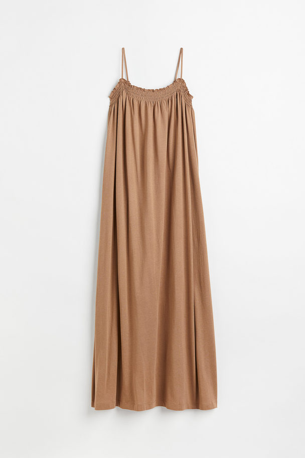 H&M Modal-blend Dress Dark Beige