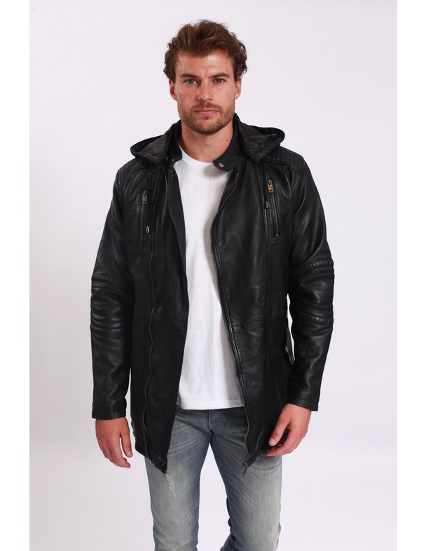 Le Temps des Cerises Leather Jacket Leopold