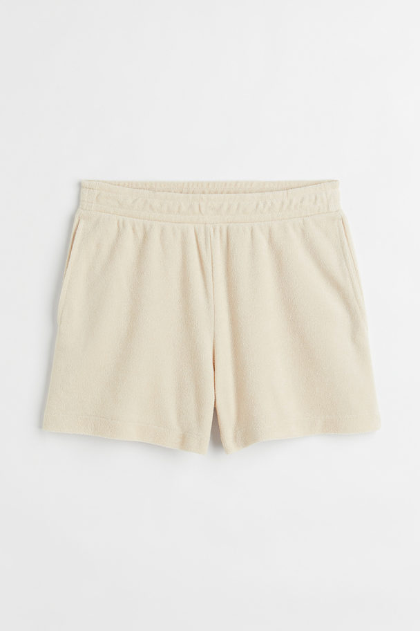 H&M Shorts aus Frottee Hellbeige