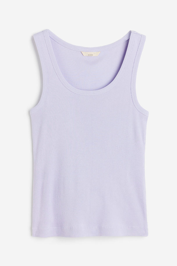 H&M Silk-blend Vest Top Lilac