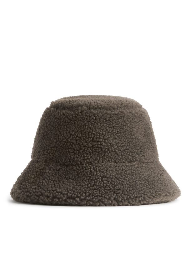 Arket Teddy Bucket Hat Brown