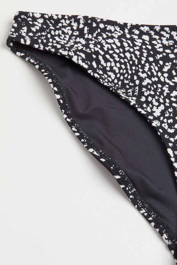 H&M Bikini Bottoms Black/patterned