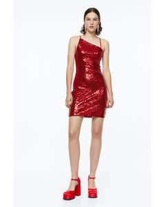Sequined Dress Red