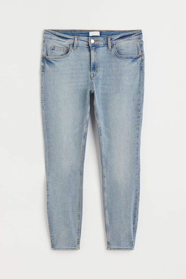H&M H&m+ Skinny Regular Jeans Licht Denimblauw