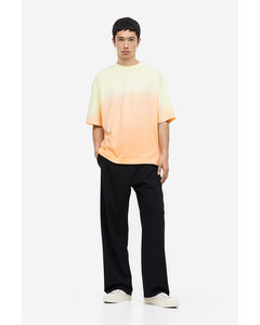 Oversized Fit T-shirt Orange/ombre
