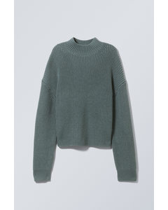 Lyla Knit Sweater Dark Turquoise