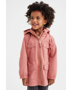 Cotton Twill Parka Old Rose