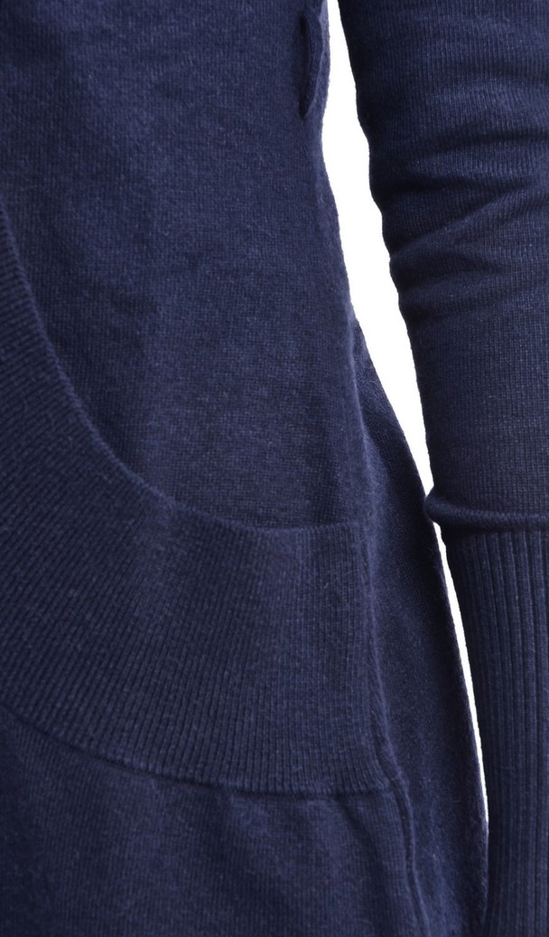 C&Jo Long Shawl Collar Cardigan With Pockets
