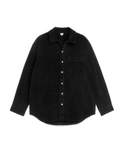 Oversized Corduroy Shirt Black