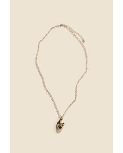 Long Pendant Necklace Gold-coloured