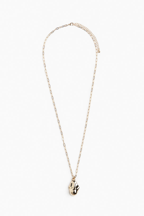 H&M Long Pendant Necklace Gold-coloured