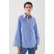 Relaxed-fit Wide-sleeve Shirt Light Blue / White