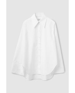 Relaxed-fit Wide-sleeve Shirt White