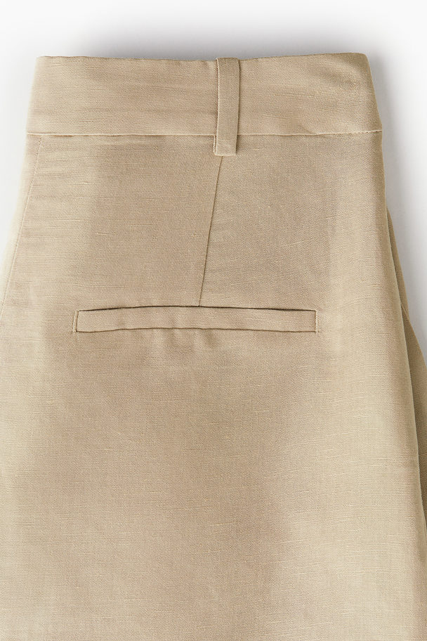 H&M Shorts aus Leinenmix Beige