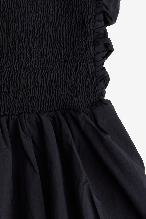 H&M Bandeau-Kleid mit Ballonrock Schwarz