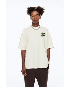 Cottens Dropped Shoulder Tee White