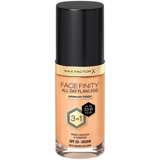 Max Factor Max Factor Facefinity 3 In 1 Foundation 76 Warm Golden