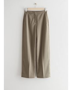 Relaxed Press Crease Trousers Mole