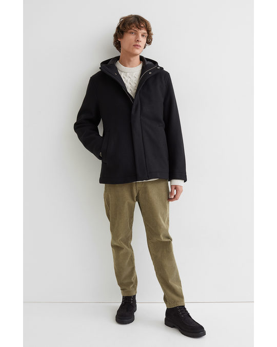 H&M Wool-blend Jacket Black