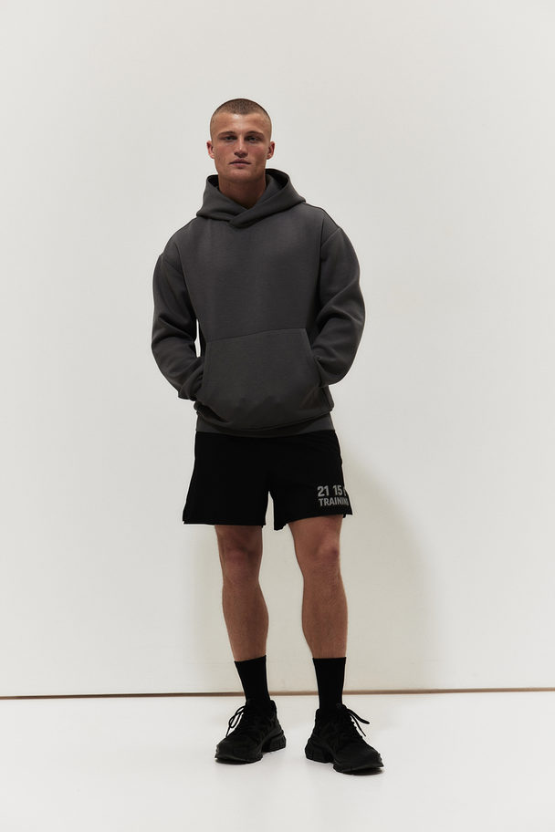 H&M Sportsweater Met Capuchon Van Drymove™ Donkergrijs