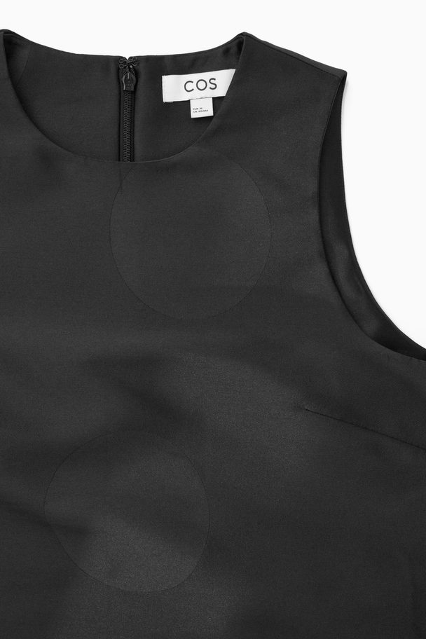 COS Polka-dot A-line Mini Dress Black