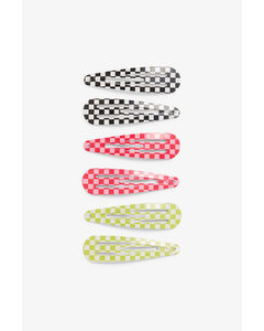 3-pack Of Hair Clips Multicoloured