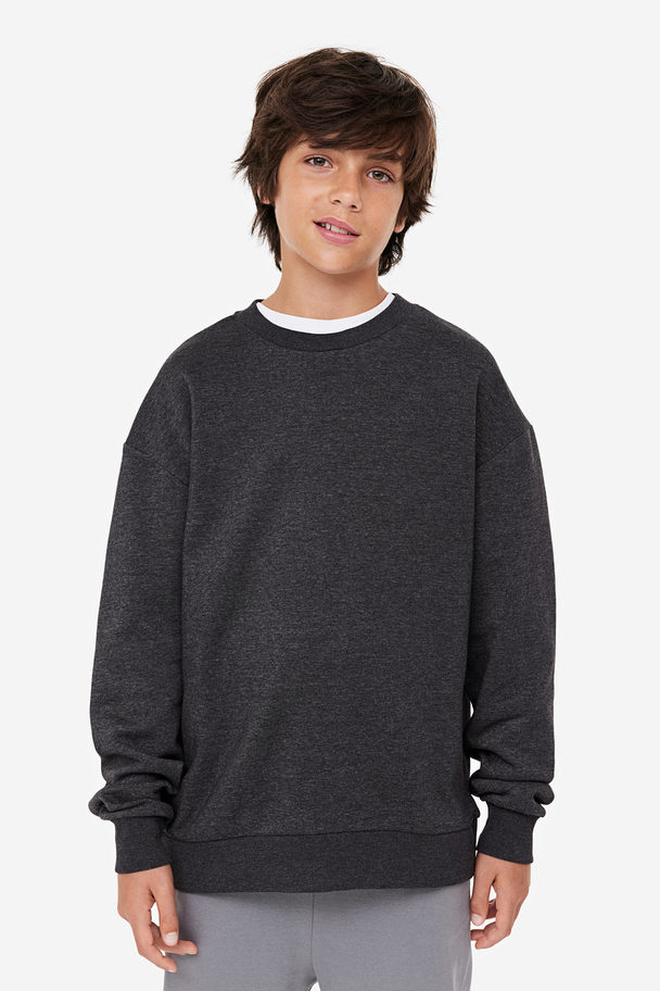 H&M Sweatshirt Dark Grey Marl