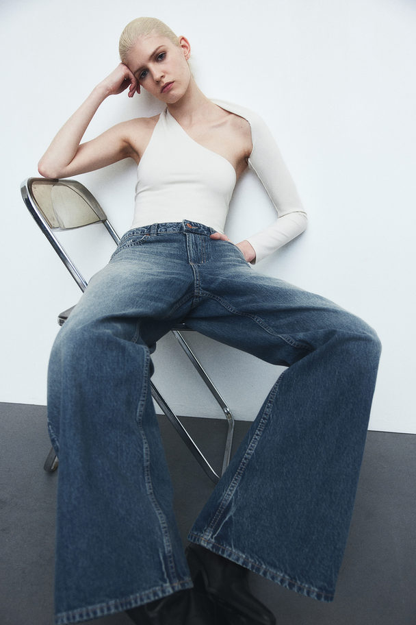 H&M Baggy Regular Jeans Denimblau