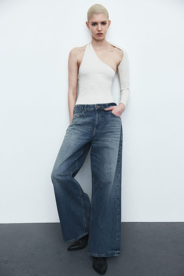 H&M Baggy Regular Jeans Denimblauw