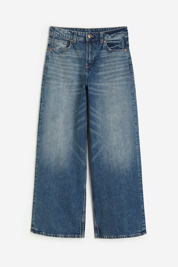 H&M Baggy Regular Jeans Denimblå