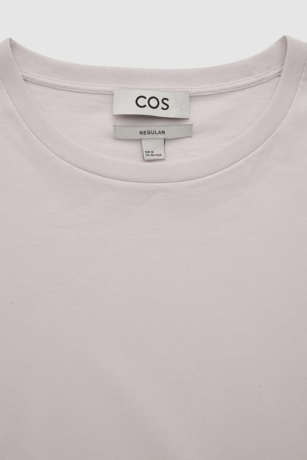 COS Regular-fit T-shirt Lilac