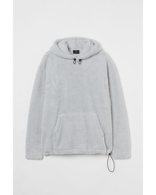 H&M Relaxed Fit Hoodie Light Grey