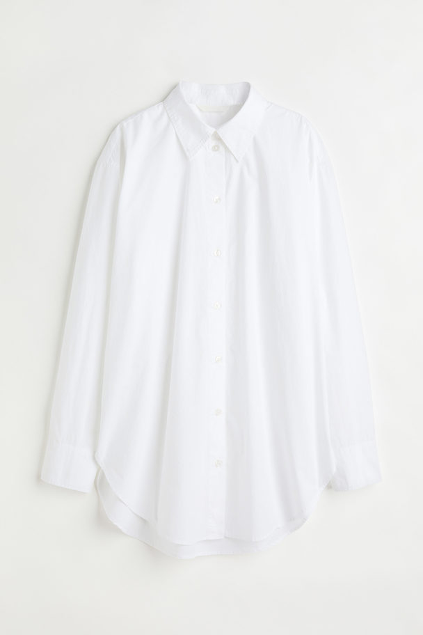 H&M Bomuldsskjorte Hvid